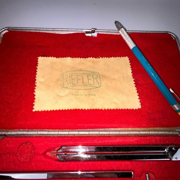 Riefler Professional Drafting Tool Drawing Set~'50's in Metal Case Not Complete - Picture 4 of 10